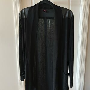 Bebe black cardigan with shoulder detail